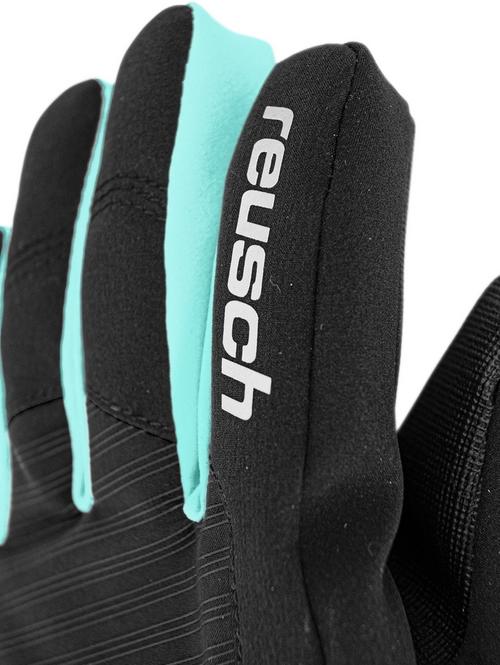 Rückansicht von Reusch Simon R-TEX® XT Junior Skihandschuhe Kinder 7782 black/bachelor button