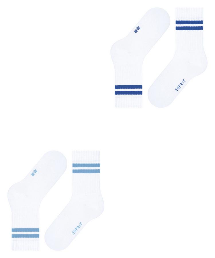 ESPRIT ESPRIT Tennis Stripe SO  2-Pack Socken Damen - raw white (2170) - 2 | SportScheck