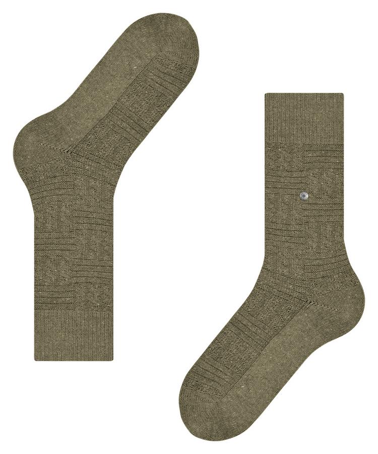 Burlington Burlington Structure Boot Socken Herren - oliv mel. (7328) - 2 | SportScheck