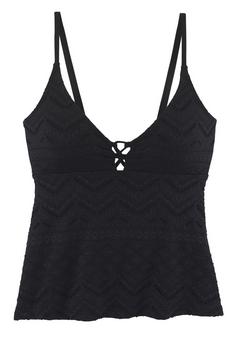 Lascana Tankini-Top Tankini Oberteil Damen schwarz
