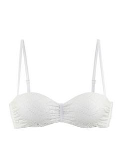 Lascana Bügel-Bandeau-Bikini-Top Bikini Oberteil Damen creme