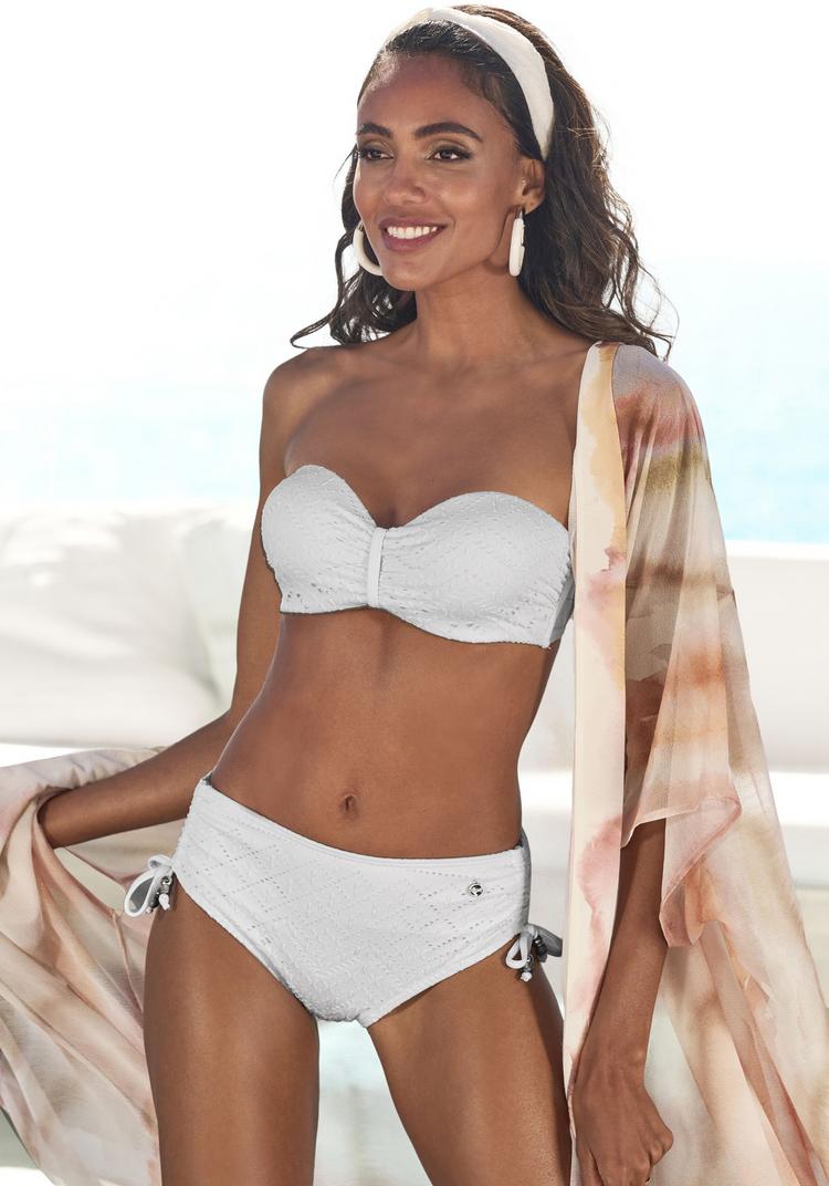 Lascana Lascana B&uuml;gel-Bandeau-Bikini-Top Bikini Oberteil Damen - creme - 2 | SportScheck