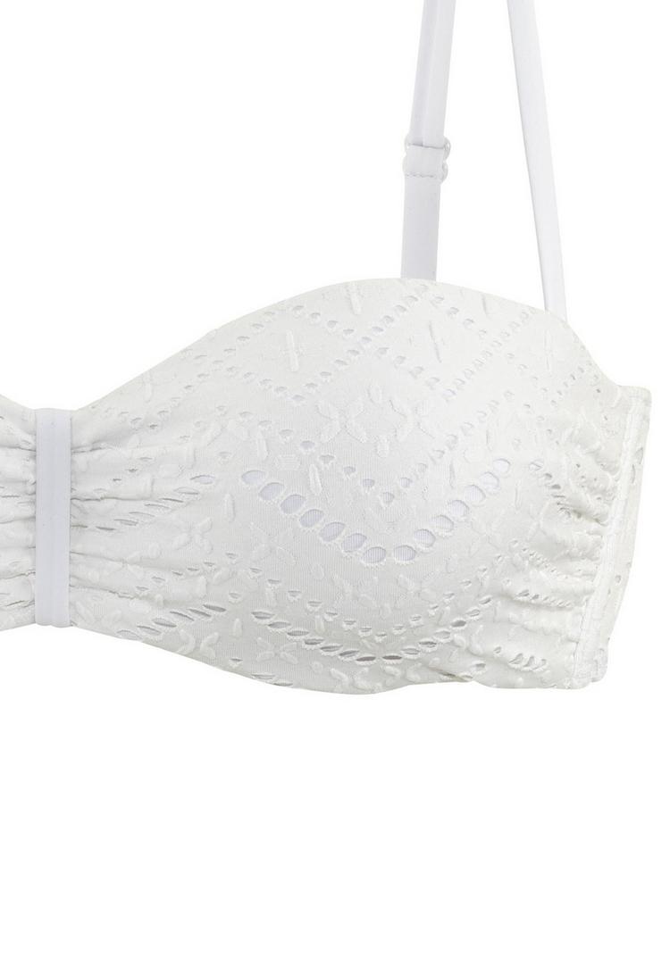 Lascana Lascana B&uuml;gel-Bandeau-Bikini-Top Bikini Oberteil Damen - creme - 0 | SportScheck