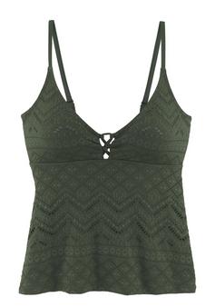 Lascana Tankini-Top Tankini Oberteil Damen oliv