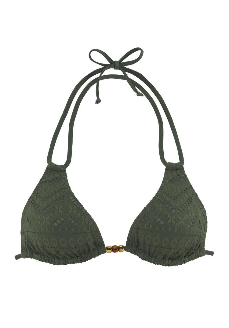 Lascana Lascana Triangel-Bikini-Top Bikini Oberteil Damen - oliv - 0 | SportScheck