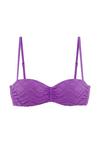 Lascana B&uuml;gel-Bandeau-Bikini-Top Bikini Oberteil Damen - lila