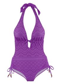 Lascana Badeanzug Badeanzug Damen - lila