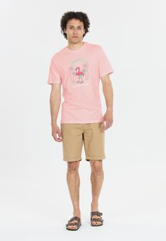 Rückansicht von Cruz Ankara Kurzarmbluse Herren 4210 Rose Shadow