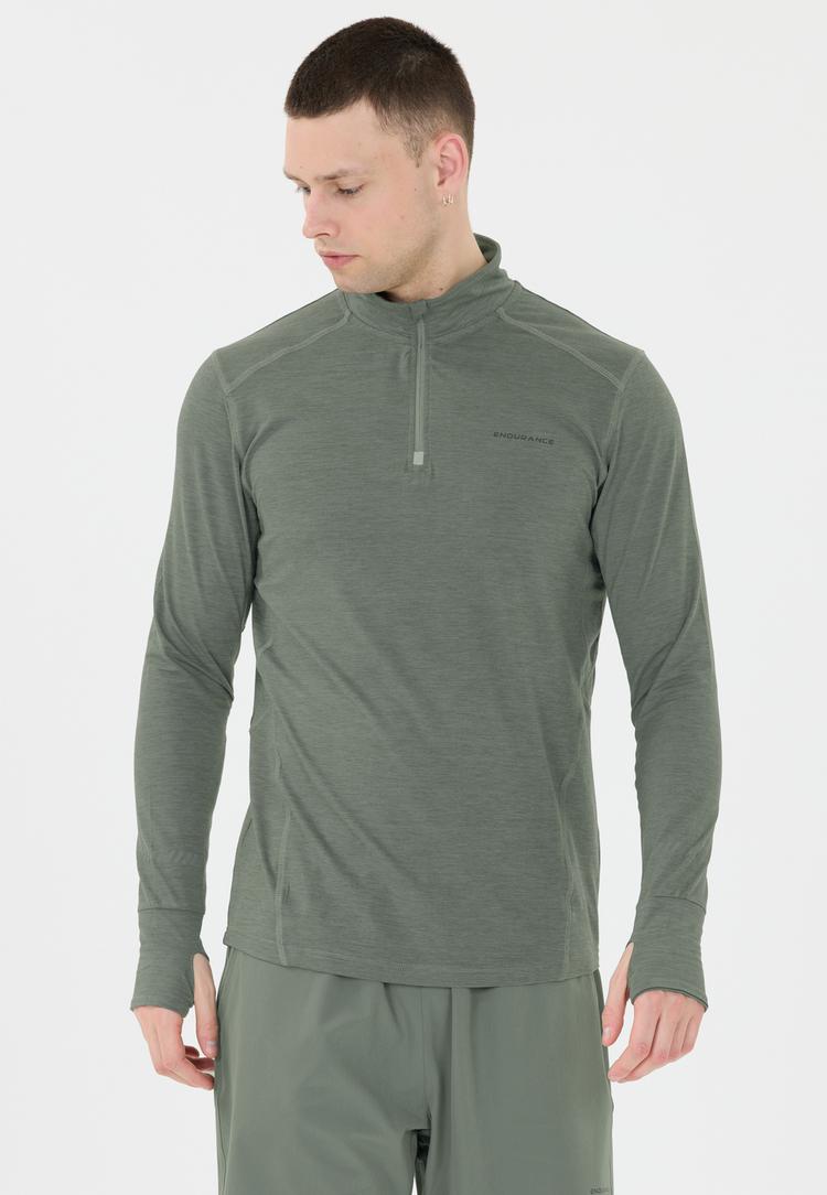 Endurance Endurance Tune Langarmshirt Herren - 3058 Balsam Green - 1 | SportScheck