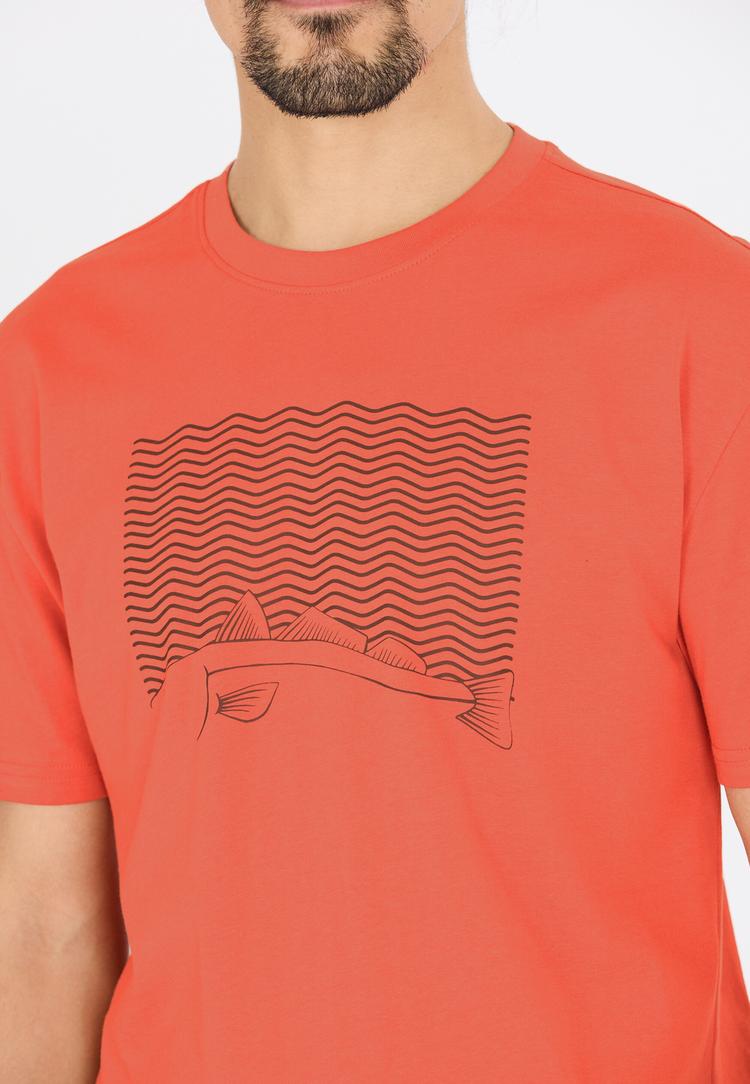 Cruz Cruz Gander Printshirt Herren - 4124 Apricot Brandy - 0 | SportScheck