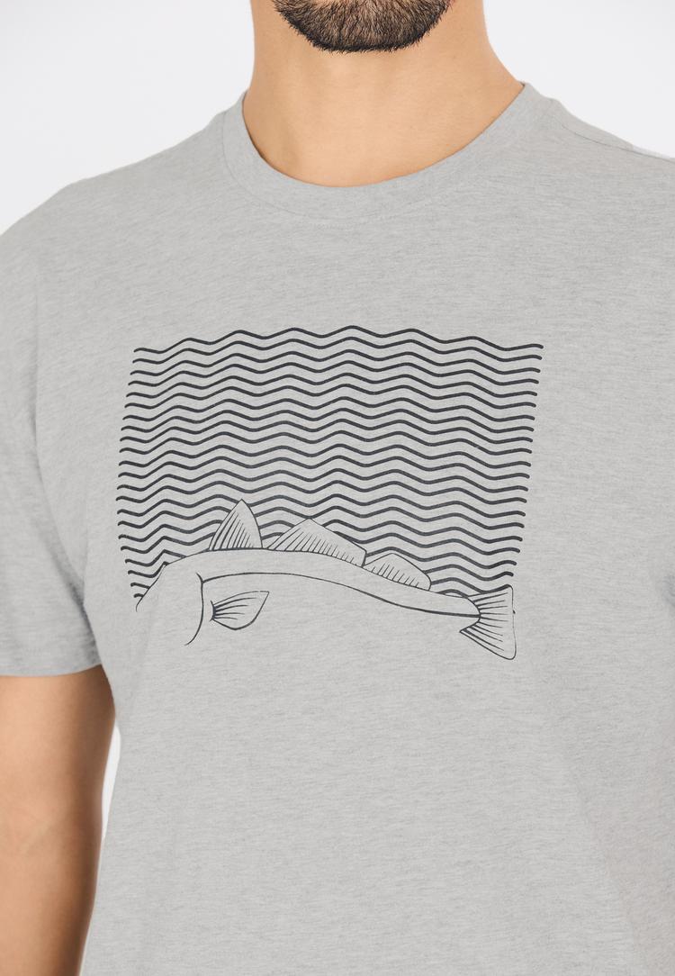 Cruz Cruz Gander Printshirt Herren - 1005 Light Grey Melange - 1 | SportScheck