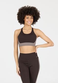 Rückansicht von Athlecia Aspasia Sport-BH Damen 1294 Chocolate Torte