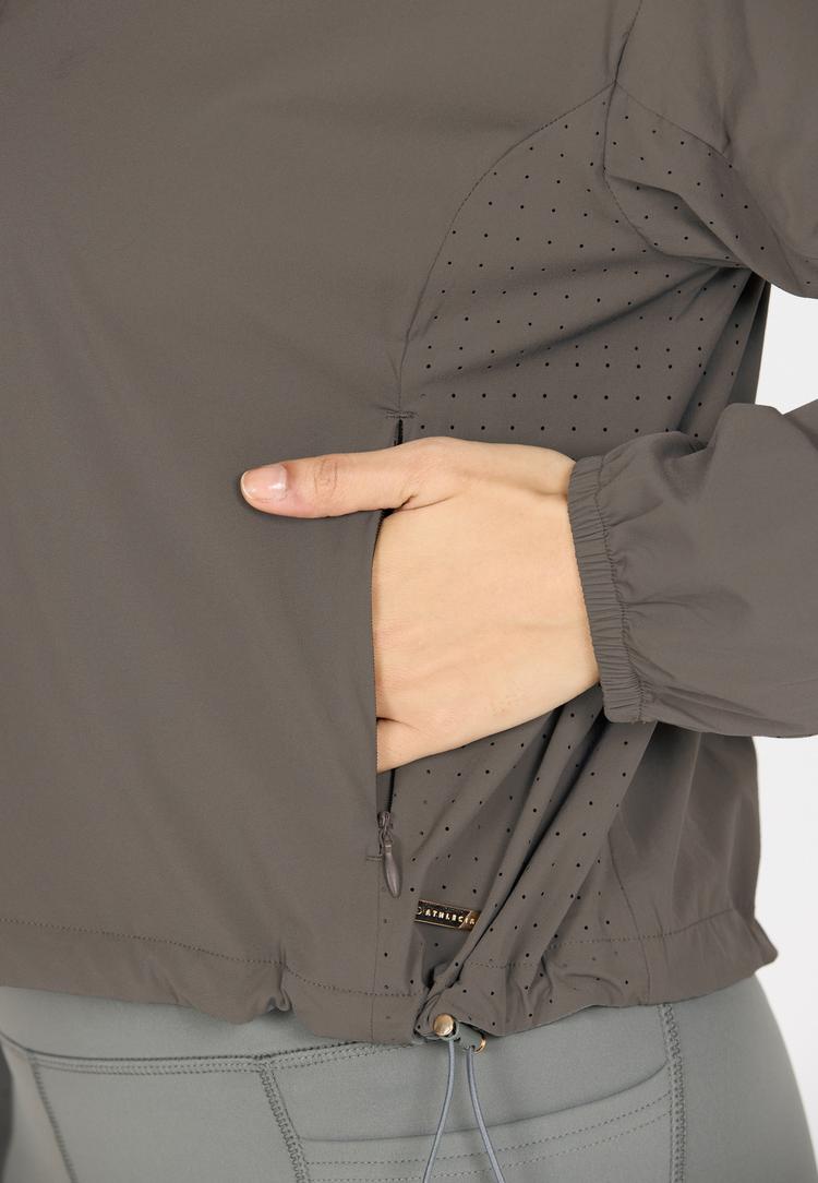 Athlecia Athlecia Sharma Trainingsjacke Damen - 1013 Gunmetal - 2 | SportScheck