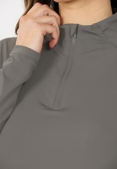 Rückansicht von Athlecia Grina Langarmshirt Damen 1013 Gunmetal