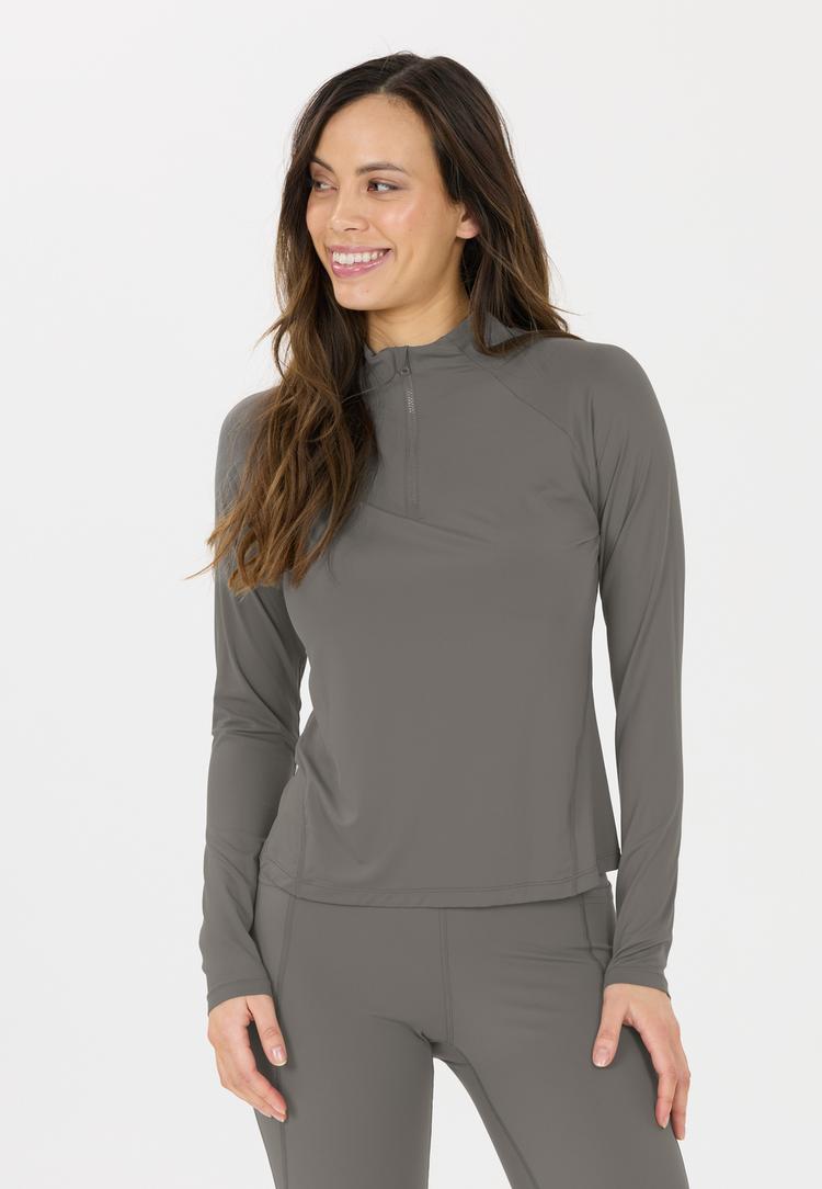 Athlecia Athlecia Grina Langarmshirt Damen - 1013 Gunmetal - 1 | SportScheck