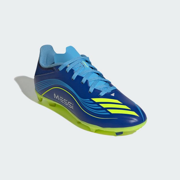 adidas adidas F50 Messi League Kids FG/MG Fu&szlig;ballschuh Fu&szlig;ballschuhe Kinder - Royal Blue / Solar Yellow / Semi Blue Burst - 2 | SportScheck