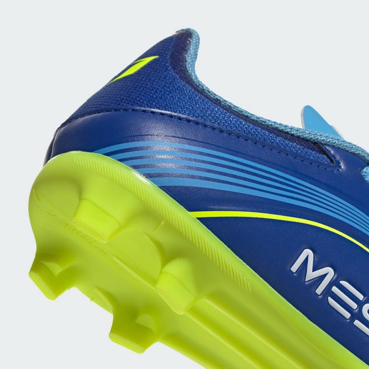 adidas adidas F50 Messi League Kids FG/MG Fu&szlig;ballschuh Fu&szlig;ballschuhe Kinder - Royal Blue / Solar Yellow / Semi Blue Burst - 5 | SportScheck