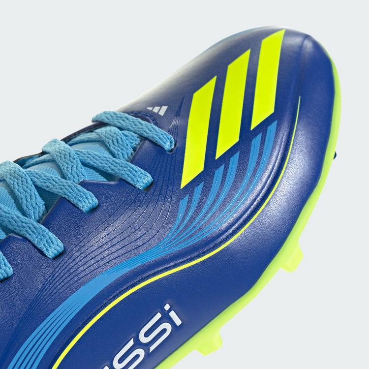 adidas adidas F50 Messi League Kids FG/MG Fu&szlig;ballschuh Fu&szlig;ballschuhe Kinder - Royal Blue / Solar Yellow / Semi Blue Burst - 6 | SportScheck