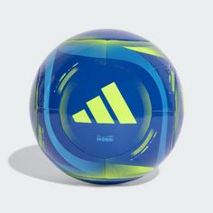 Rückansicht von adidas Messi Club Ball Fußball Royal Blue / Semi Blue Burst / Solar Yellow