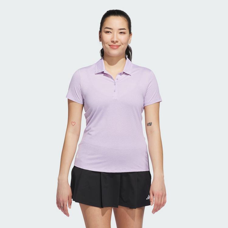 adidas adidas Damen Ottoman Kurz&auml;rmeliges Poloshirt Funktionsshirt Damen - Powder Plum - 0 | SportScheck