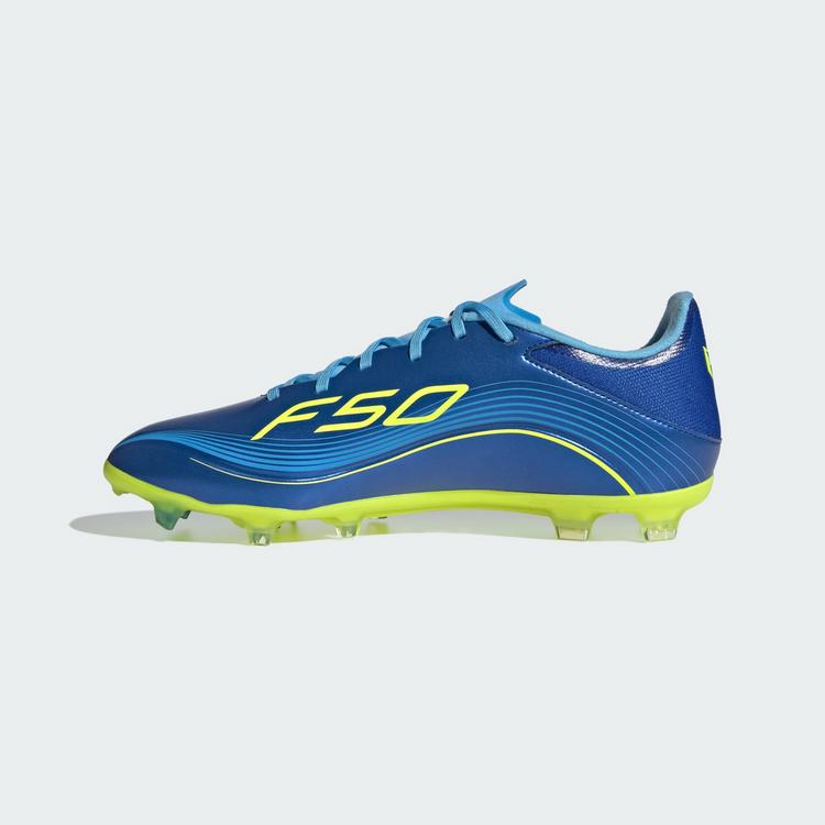 adidas adidas F50 Messi League FG/MG Fu&szlig;ballschuh Fu&szlig;ballschuhe - Royal Blue / Solar Yellow / Semi Blue Burst - 4 | SportScheck