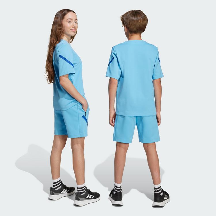 adidas adidas MESSI ZNE SHORTS F&Uuml;R KINDER Funktionsshorts Kinder - Semi Blue Burst / Semi Solar Yellow - 1 | SportScheck