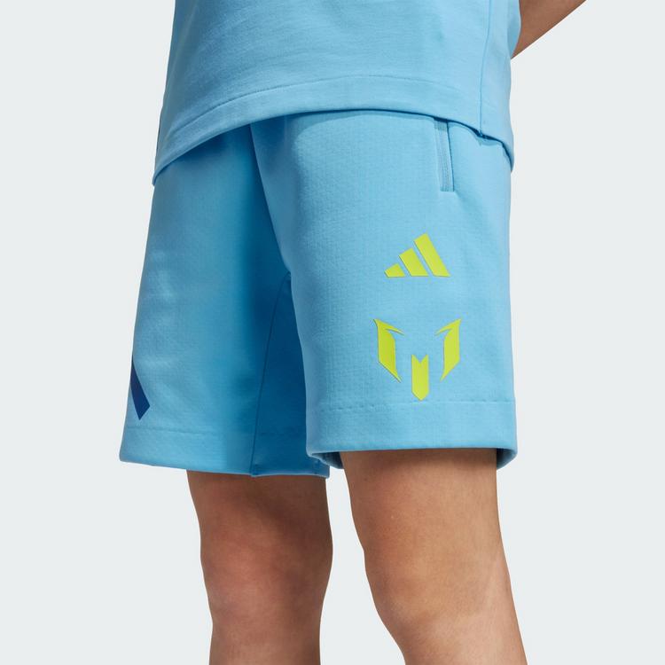 adidas adidas MESSI ZNE SHORTS F&Uuml;R KINDER Funktionsshorts Kinder - Semi Blue Burst / Semi Solar Yellow - 0 | SportScheck