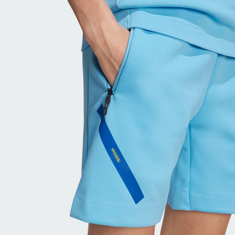 adidas adidas MESSI ZNE SHORTS F&Uuml;R KINDER Funktionsshorts Kinder - Semi Blue Burst / Semi Solar Yellow - 1 | SportScheck