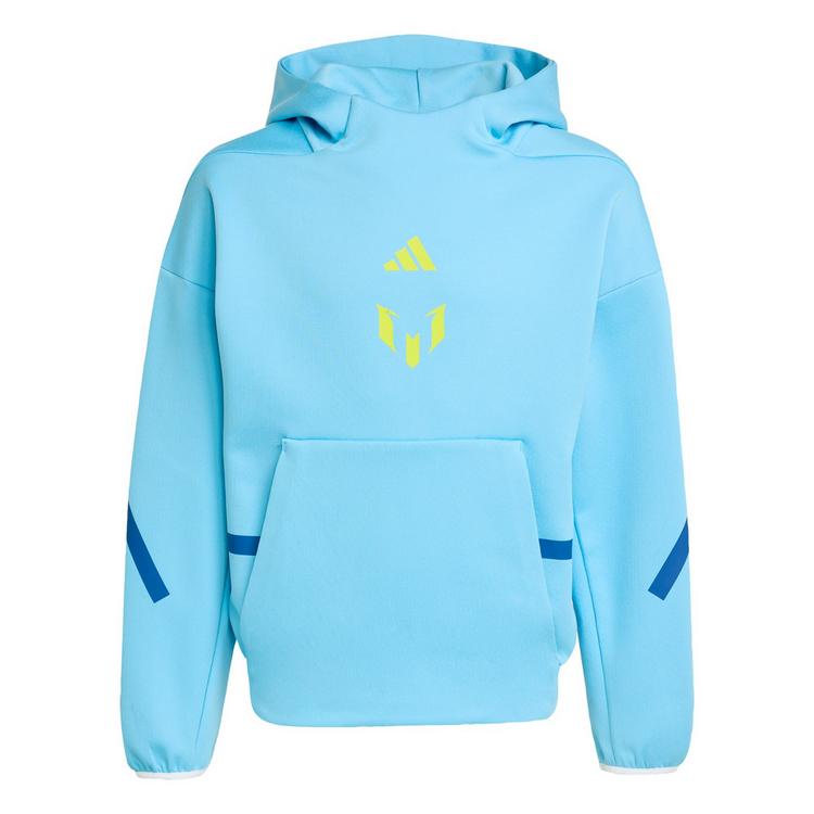 adidas adidas MESSI ZNE HOODIE KIDS Sweatshirt Hoodie Kinder - Semi Blue Burst / Semi Solar Yellow - 0 | SportScheck