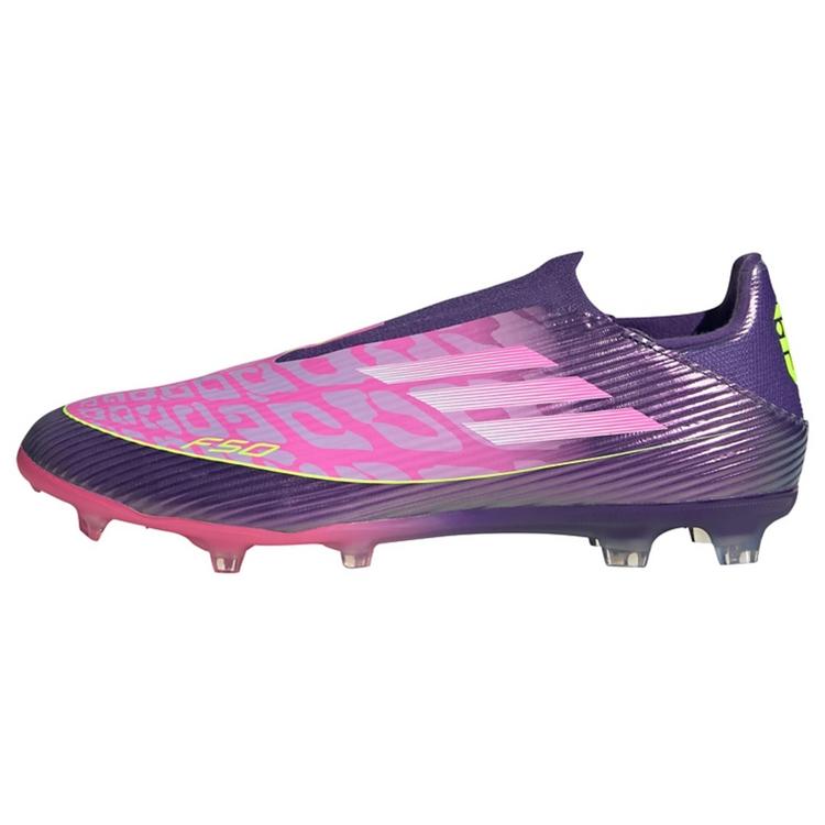 adidas adidas F50 LEAGUE Laceless FG Fu&szlig;ballschuh Fu&szlig;ballschuhe - Purple / Cloud White / Lucid Lemon - 0 | SportScheck
