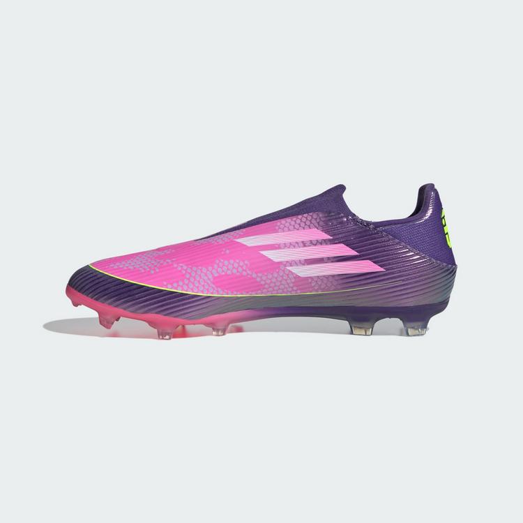 adidas adidas F50 LEAGUE Laceless FG Fu&szlig;ballschuh Fu&szlig;ballschuhe - Purple / Cloud White / Lucid Lemon - 4 | SportScheck