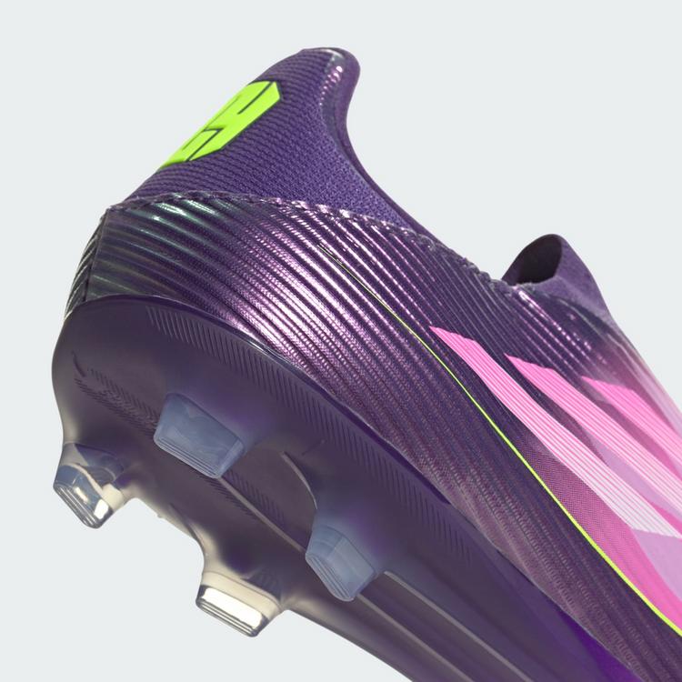 adidas adidas F50 LEAGUE Laceless FG Fu&szlig;ballschuh Fu&szlig;ballschuhe - Purple / Cloud White / Lucid Lemon - 5 | SportScheck