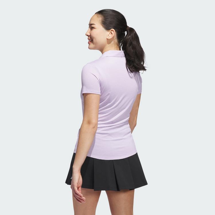 adidas adidas Damen Ottoman Kurz&auml;rmeliges Poloshirt Funktionsshirt Damen - Powder Plum - 1 | SportScheck