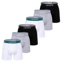Lacoste Boxershort Unterhose Herren - Schwarz/Wei&szlig;/Grau