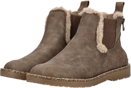 Rückansicht von Blowfish Stiefelette Stiefel Damen Taupe