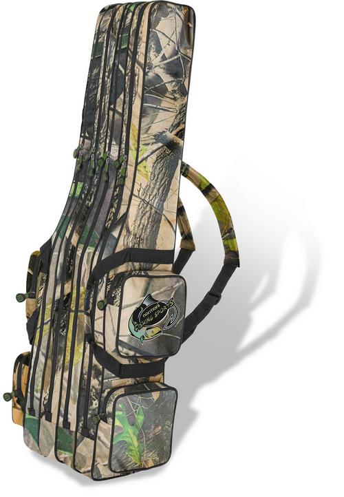 Rückansicht von normani Outdoor Sports Quattro Tragetasche Green-Camo