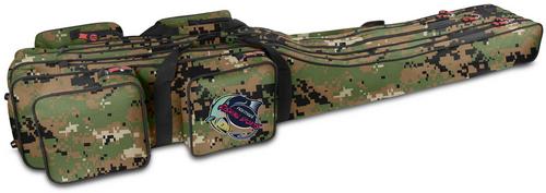 Rückansicht von normani Fishing Sports RodBox Triple Tragetasche Digital Woodland