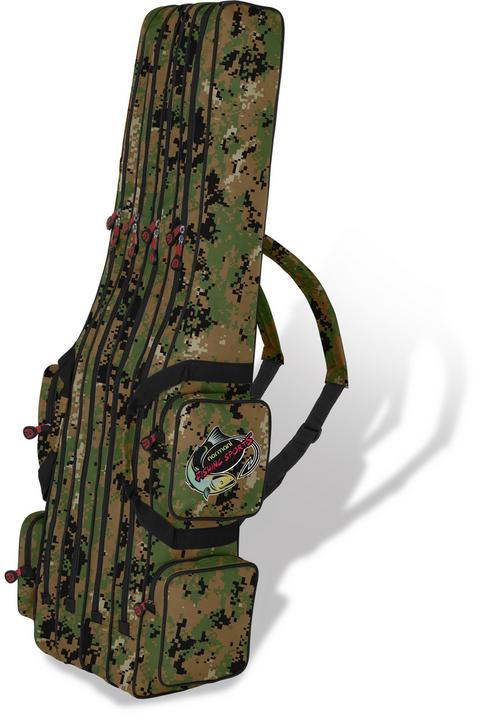 Rückansicht von normani Outdoor Sports Quattro Tragetasche Digital Woodland