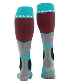 Rückansicht von Falke SK2 Intermediate Skisocken Damen peacock blue (6536)