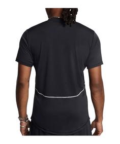 Rückansicht von Under Armour Pro Trainingsshirt Laufshirt Herren schwarzweiss