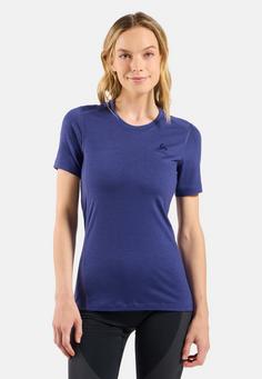 Rückansicht von Odlo MERINO 200 Funktionsshirt Damen Skipper Blue(21119)