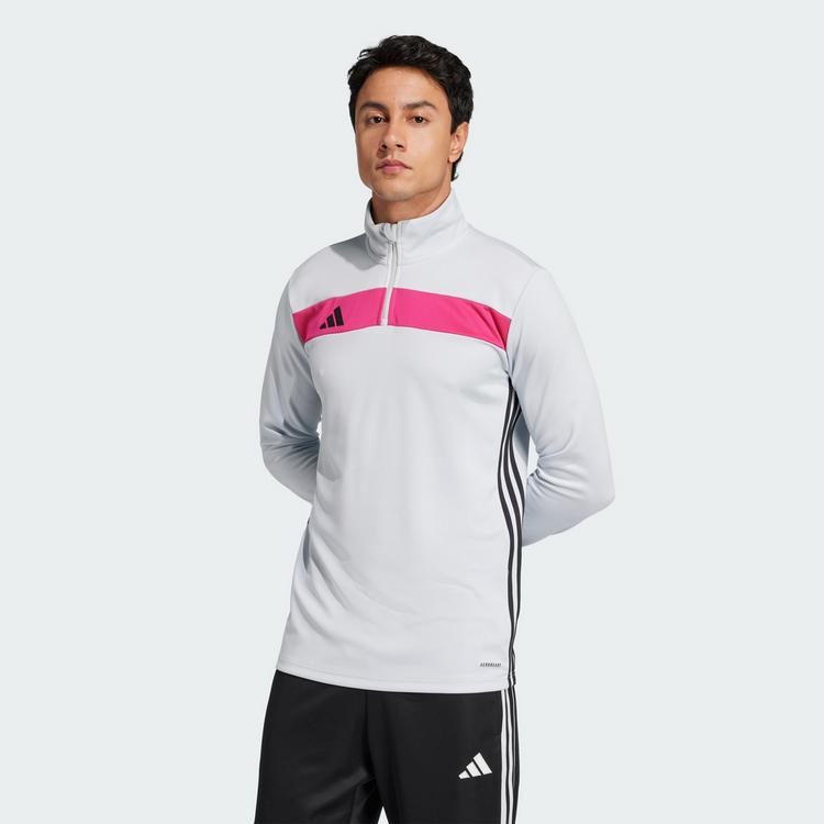 adidas adidas Tiro 25 Essentials Trainingsoberteil Trainingsanzug Herren - Clear Grey / Real Magenta - 0 | SportScheck