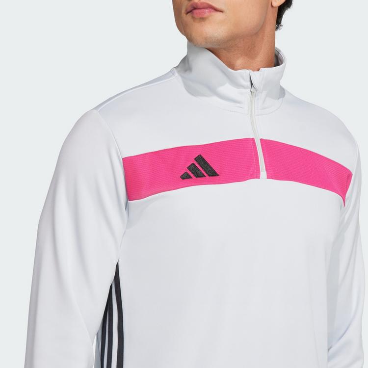 adidas adidas Tiro 25 Essentials Trainingsoberteil Trainingsanzug Herren - Clear Grey / Real Magenta - 1 | SportScheck