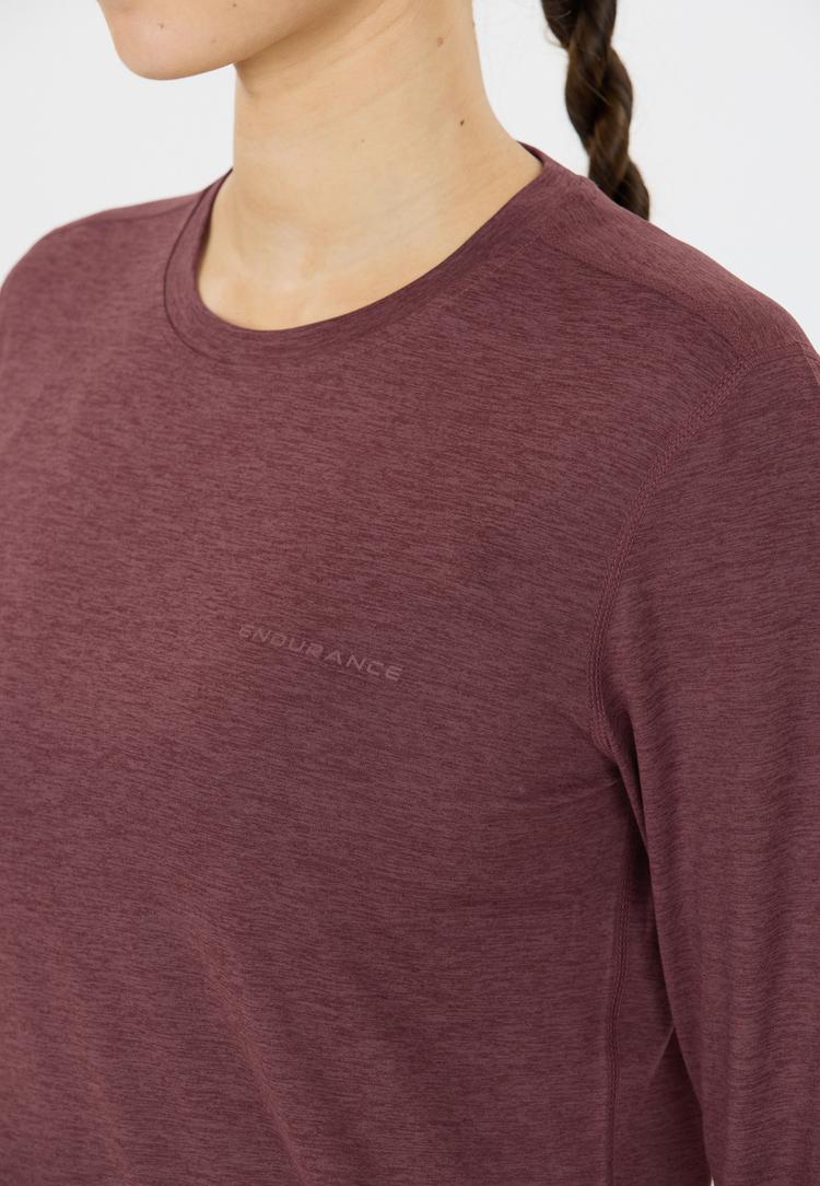 Endurance Endurance Alvaly Langarmshirt Damen - 4261 Huckleberry - 1 | SportScheck