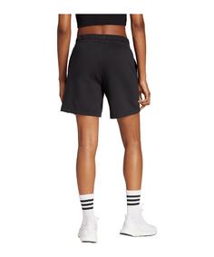 Rückansicht von adidas Essentials Big Logo Short Damen Fußballshorts Damen schwarzweiss