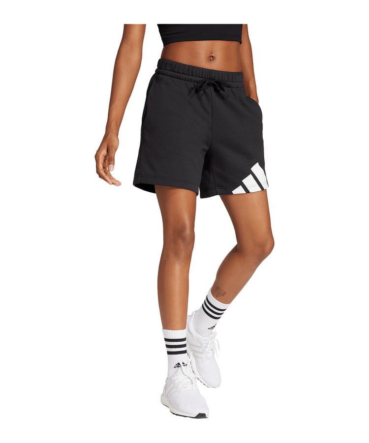 adidas adidas Essentials Big Logo Short Damen Fu&szlig;ballshorts Damen - schwarzweiss - 1 | SportScheck
