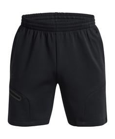 Under Armour Unstoppable Fleece Short Weiß Laufshorts Herren schwarz
