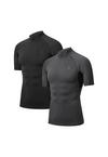 DANISH ENDURANCE Compression SS Kompressionstop Herren - black grey