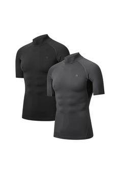 DANISH ENDURANCE Compression SS Kompressionstop Herren black grey