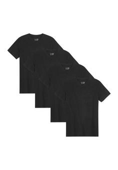 DANISH ENDURANCE Basic V-Neck T-Shirt Herren schwarz